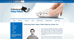 Desktop Screenshot of professionalpokervideos.com